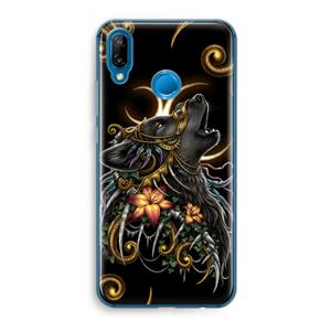 CaseCompany Huilende Wolf: Huawei P20 Lite Transparant Hoesje