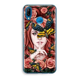 CaseCompany Lady Moth: Huawei P20 Lite Transparant Hoesje