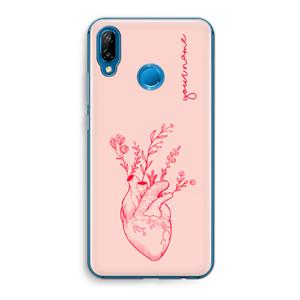 CaseCompany Blooming Heart: Huawei P20 Lite Transparant Hoesje