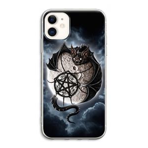 CaseCompany Volle maan: iPhone 11 Transparant Hoesje