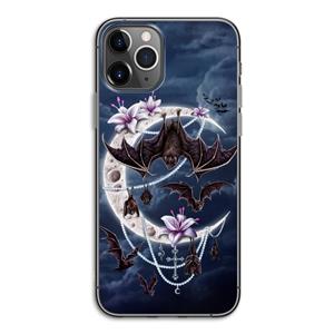 CaseCompany Vleermuizen Maan: iPhone 11 Pro Transparant Hoesje