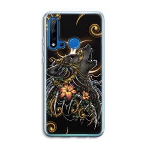 CaseCompany Huilende Wolf: Huawei P20 Lite (2019) Transparant Hoesje