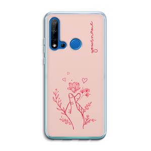 CaseCompany Giving Flowers: Huawei P20 Lite (2019) Transparant Hoesje