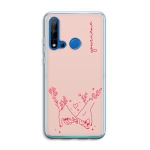 CaseCompany Best Friends: Huawei P20 Lite (2019) Transparant Hoesje