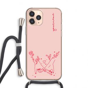 CaseCompany Best Friends: iPhone 11 Pro Transparant Hoesje met koord
