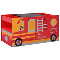 vidaXL 3-tlg. Kindertisch- und Stuhl-Set Feuerwehrauto-Design Holz 