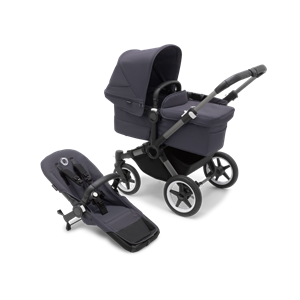 Bugaboo Donkey 5 Mono Kinderwagen 2 In 1 Graphite Stormy Blue