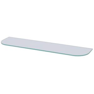 Duraline wandplank '2xR' glas licht 0,6 x 60 x 15 cm