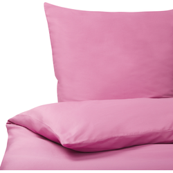 Beliani Katoenen Dekbedovertrekset 135 x 200 cm Roze HARMONRIDGE