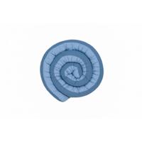 ULLENBOOMÂ Bettschlange, Nestchenschlange - Zwei GrÃ¶Ãen - Uni, Blau - AuÃenstoff 100% Baumwolle, Weiche FÃ¼llung - Bettrolle Babybett