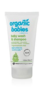 Green people Organic babies wash & shampoo scent free 150ml