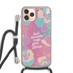 CaseCompany Good stories: iPhone 11 Pro Transparant Hoesje met koord