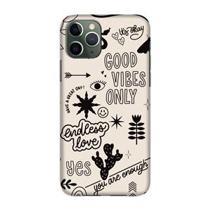 CaseCompany Good vibes: Volledig geprint iPhone 11 Pro Hoesje