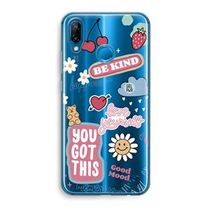 CaseCompany Positivity: Huawei P20 Lite Transparant Hoesje