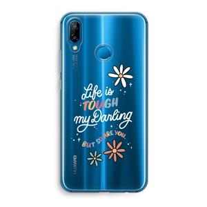 CaseCompany Tough Life: Huawei P20 Lite Transparant Hoesje