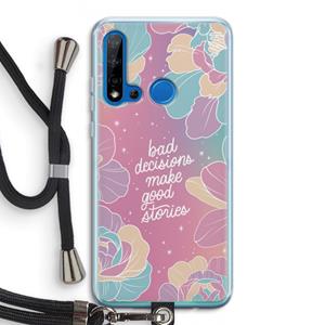 CaseCompany Good stories: Huawei P20 Lite (2019) Transparant Hoesje met koord