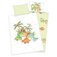 Baby Best BabybettwÃsche Dinos, (2 tlg.), mit liebevollem Motiv