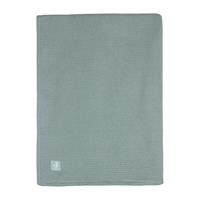 Deken Wieg Jollein 75x100 Basic Knit Forest Green/Fleece