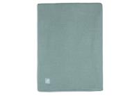 Jollein Basic Knit Ledikantdeken 100 x 150 cm Forest Green / Fleece