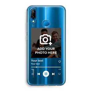 CaseCompany Music Player: Huawei P20 Lite Transparant Hoesje