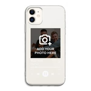 CaseCompany Music Player: iPhone 11 Transparant Hoesje