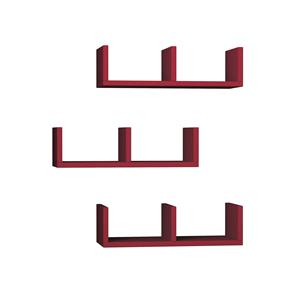 | Set van 3 wandplanken Adrina