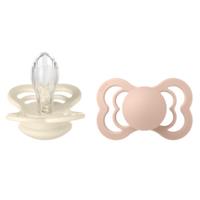 BIBSÂ BIBS fopspeen Supreme Blush /Ivory silicone 6-36 maanden, 2 st.
