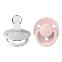 BIBS De Lux 2 Pack Silicone Oncesize Haze/Blossom 2 st