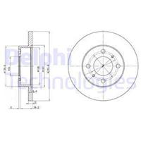 Remschijven DELPHI BG2809, 2 deel