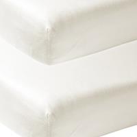 Hoeslaken Co-sleeper Meyco Jersey Off White 2st 50x90
