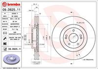 Remschijf BREMBO, Remschijftype: Binnen geventileerd, u.a. für Hyundai