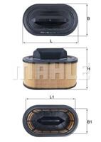 Luchtfilter KNECHT LX 2966