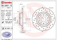 Remschijf BREMBO, Remschijftype: Massief, u.a. für VW, Audi, Seat, Skoda