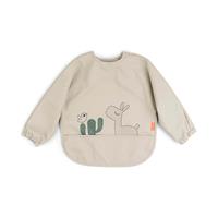 Done by Deer Sleeved Pocket Bib - Lalee Sand