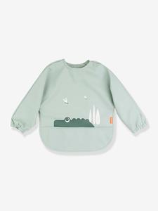 Done by Deer Sleeved Pocket Bib - Croco Green