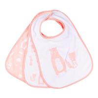 Kindsgard Klittenband slabbetje happaklat 3-pack roze