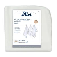 Molton luiers 3-pack wit 40 x 40 cm