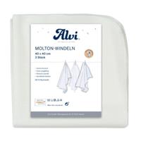 Alvi Molton luiers 3-pack wit 40 x 40 cm