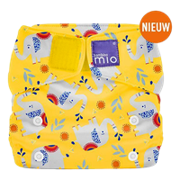 Bambino Mio miosolo All-in-One Stoffwindel, Elefanten Stampfen gelb