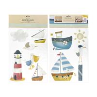 LITTLE DUTCH Wandtattoo "Little Dutch Selbstklebende Wandtattoo Set Sailors Bay", (Set, 2 St.)