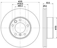 mercedes Brake Disc 8dd 8DD355132151
