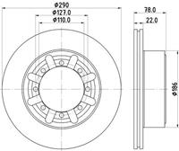nissan Remschijf PRO 8DD355133321