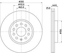 mg Remschijf PRO 8DD355134371