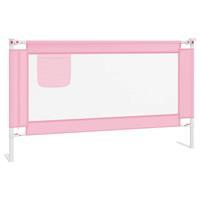 vidaXL Kleinkind-Bettschutzgitter Rosa 140x25 cm Stoff 