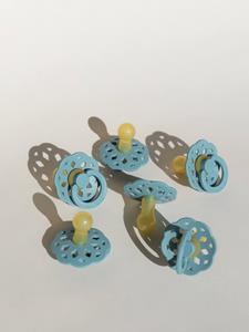 BiBs Boheme Fopspeen Baby Blue / Island Sea 6-18 Mnd 2 Stuks