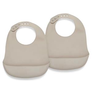 nuuroo Lätzchen Silikon Tex 2 Stück, Cobblestone