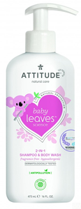 Attitude Baby Leaves 2-in-1 Hair & Body Foaming Wash