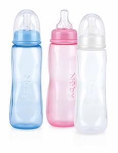 Nuby Fles Standaard Medium Flow 240ml