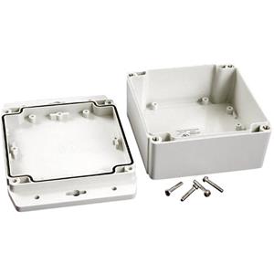 Hammond Electronics 1555N2F42GY Universele behuizing 120 x 120 x 62 Polycarbonaat Lichtgrijs 1 stuk(s)