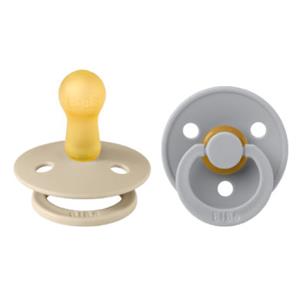 BIBS Fopspeen Colour Wolk & Vanille 6-18 maanden, 2 stuks.